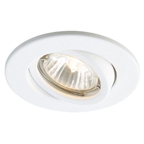 Fresco 1 Light GU10 White  Adjustable Recessed Downlight