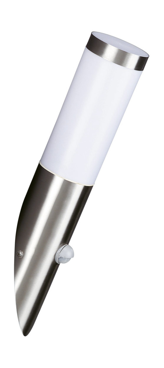 Utrecht 1 Light E27 Stainless Steel Outdoor IP44 Wall light With PIR