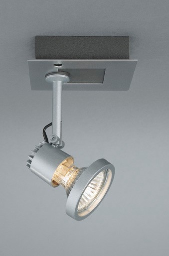 Archi 1 Light GU10 Grey Surface Mounted Adjustable Spot Light