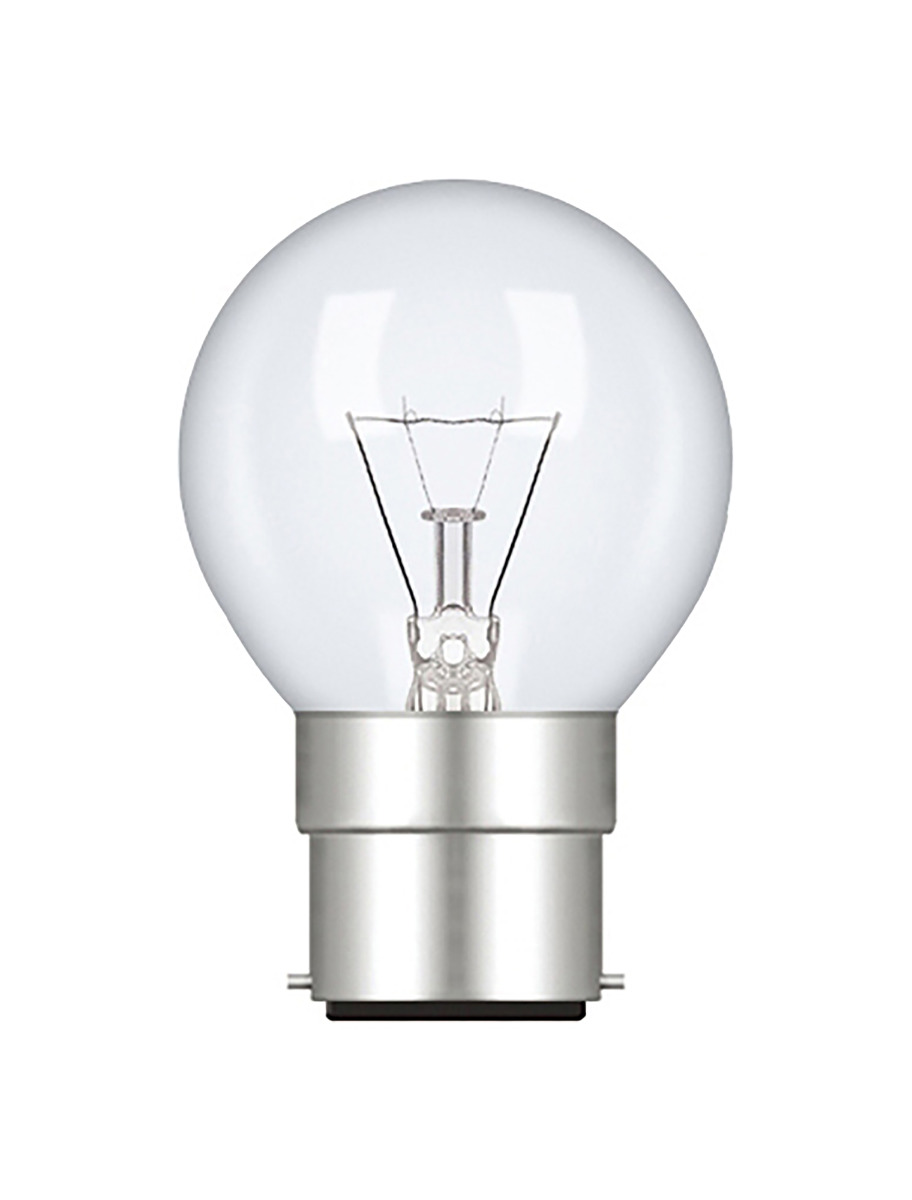 Golf Ball B22 Clear 40W Incandescent/T