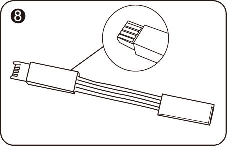 Axis Connecting Cable Multi-Colour 5cm