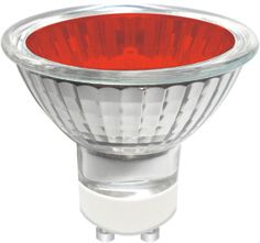 GU10 Aluminium 50W Red 50° Halogen