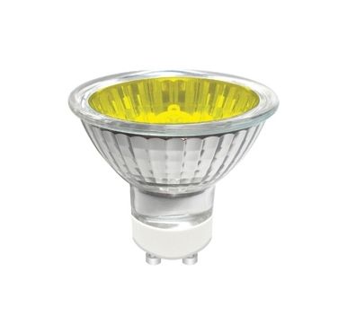 GU10 Aluminium 50W Yellow 50° Halogen