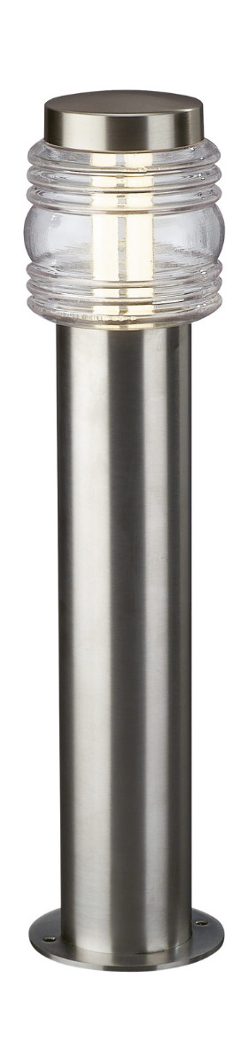 Essex 1 Light E27 Satin Nickel Outdoor IP44 Pedestal