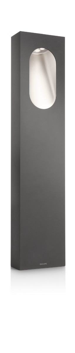 Hedgerow 1 Light 6W 3000K Antracite Integrated LED Outdoor IP44 Rectangular Post Light