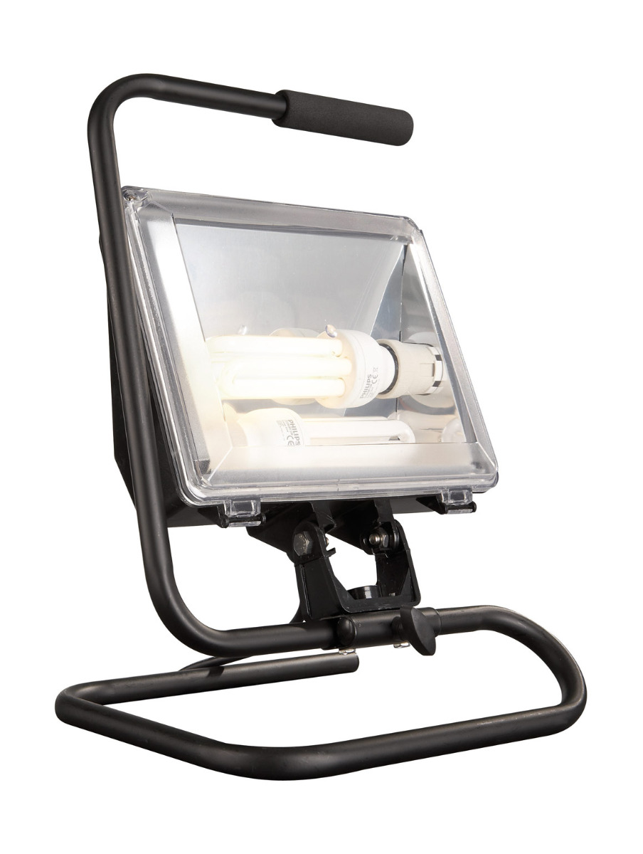 Dakota 2 Light E27 Black Low Energy Outdoor IP44 Floor Flood Light