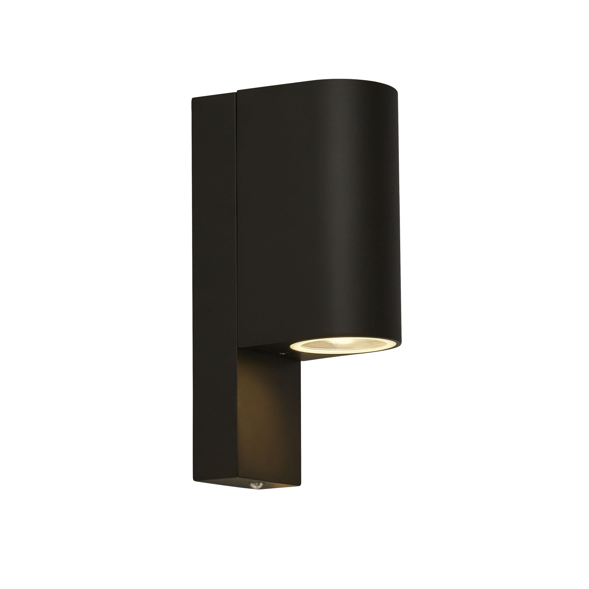 2 Light Black Outdoor Wall Light With Dusk Till Dawn Sensor