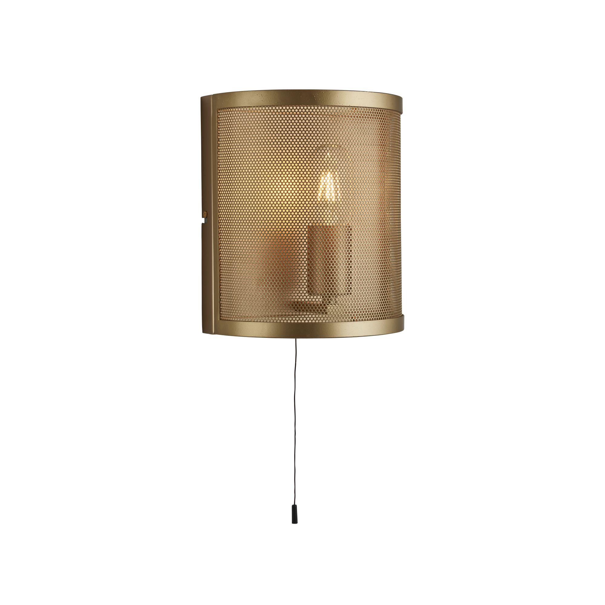 Fishnet 1 Light Wall Light Matt Gold 2851GO