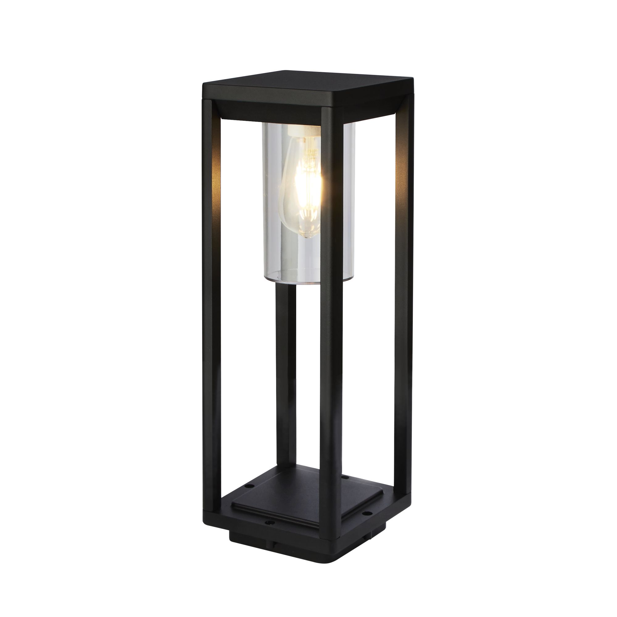 Single 1 Light Outdoor E27 IP44 Pedestal 450mm Post Lamp