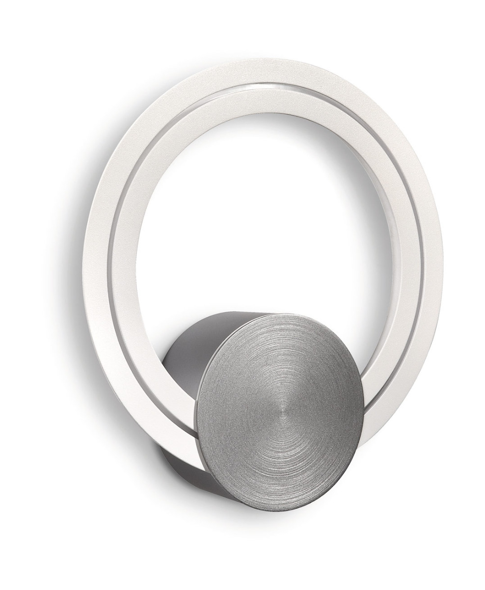 Cynthia Satin Chrome 2GX13, 22W Wall Light & Colour Ring Filter(s) Included