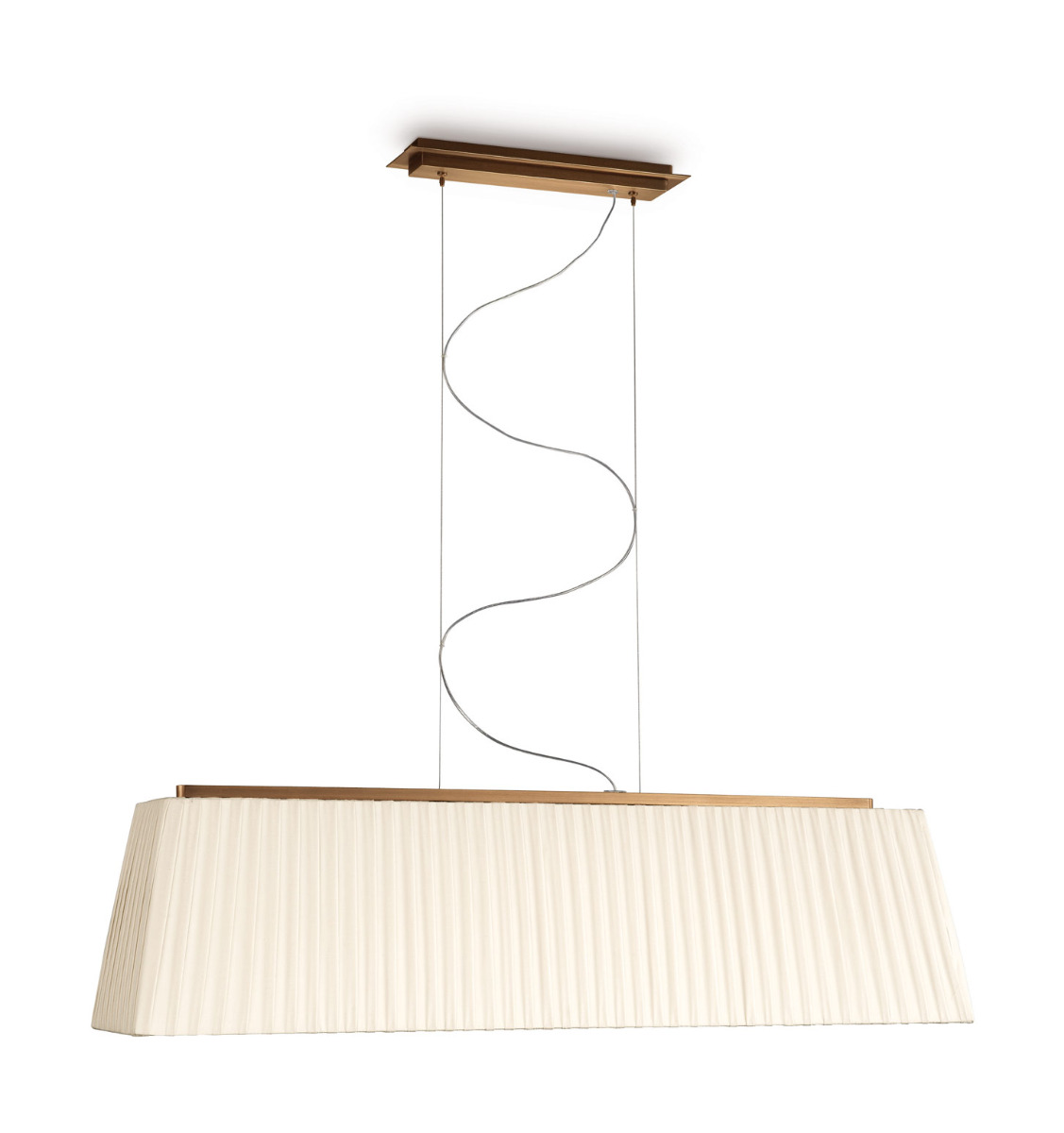 Garcia 4 Light Bronze Adjustable Pendant With Cream Shade