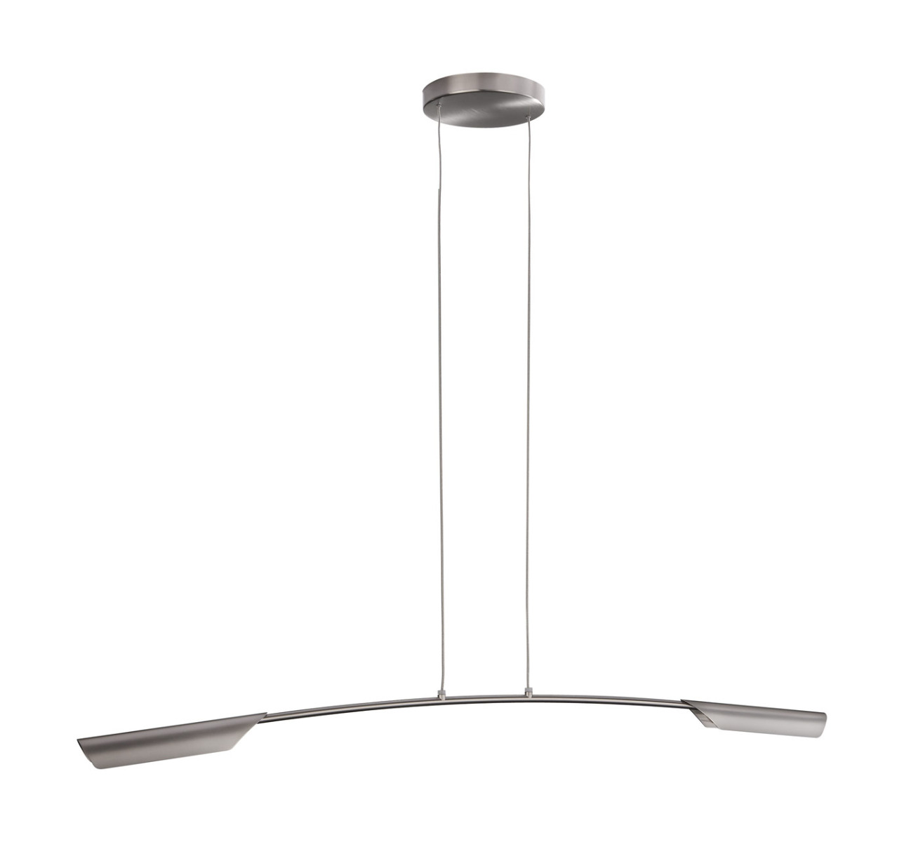 Foxe 2 Light Satin Chrome 15W Integrated LED Adjustable Linear Bar Pendant