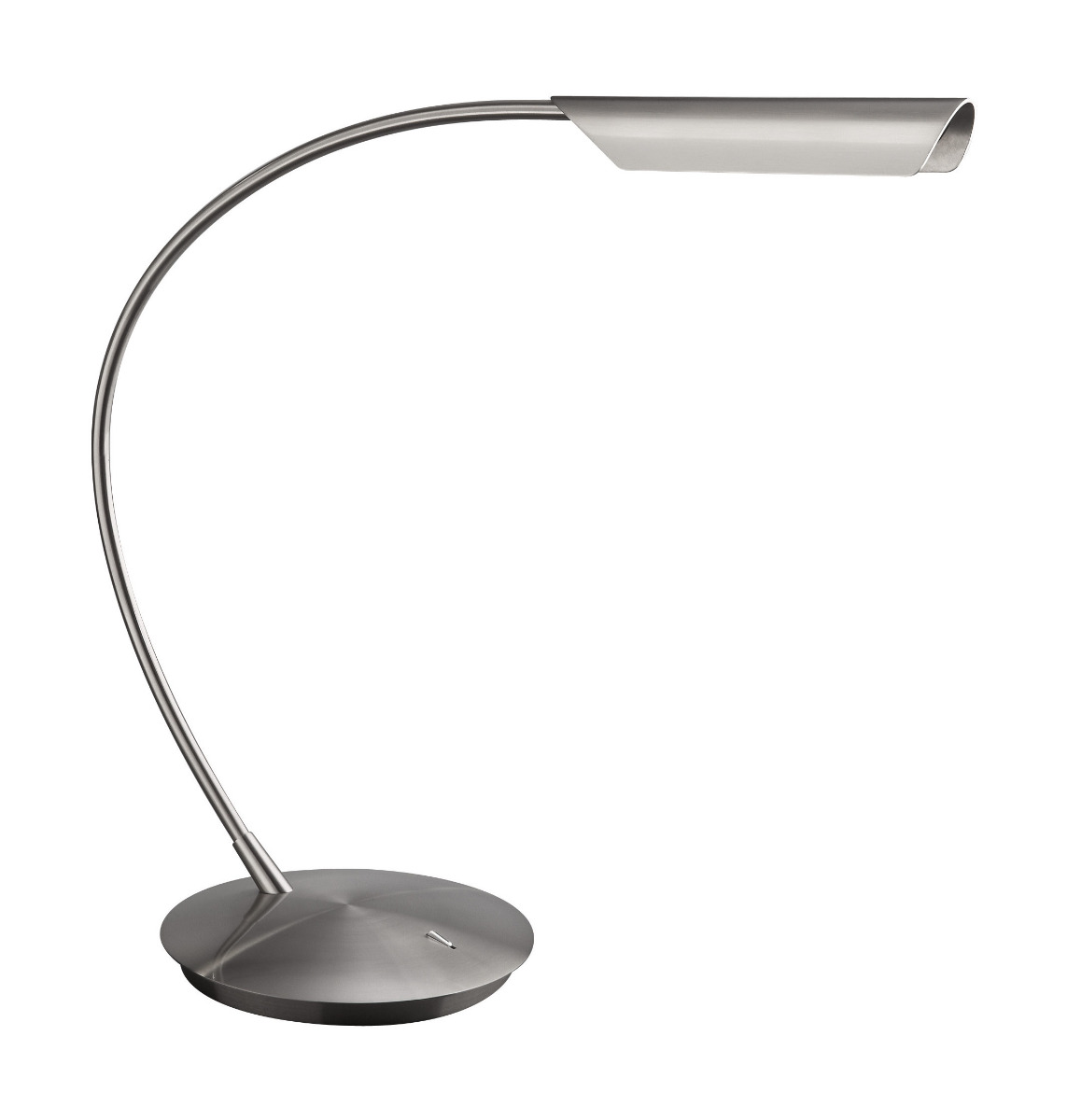 Foxe 1 Light 7.5W Integrated LED Satin Chrome Table Lamp With On/Off Switch