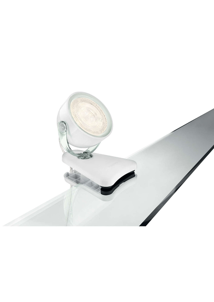 Dyna 1 Light 3W White Integrated LED Clip On Spot Light
