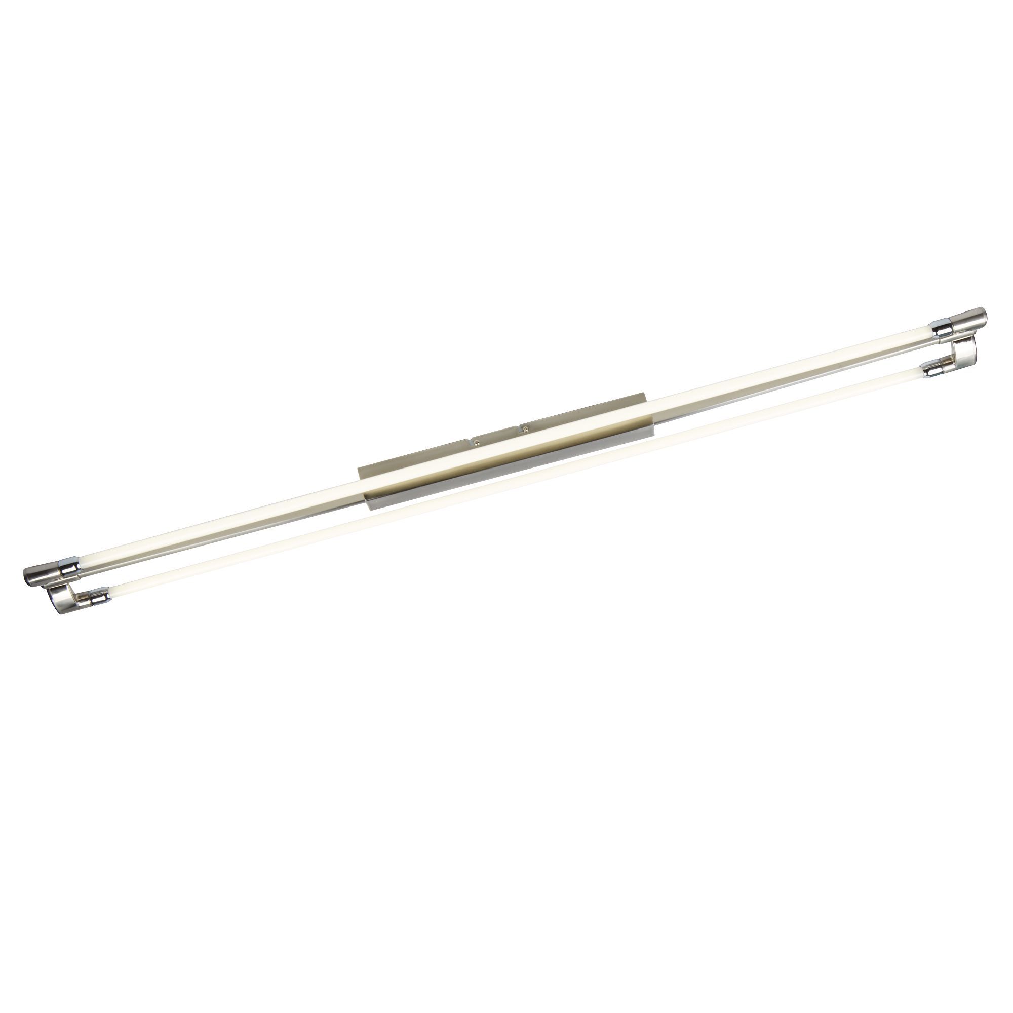 Flush - LED Twin Strip Light 2 X 18 Watt Satin Silver