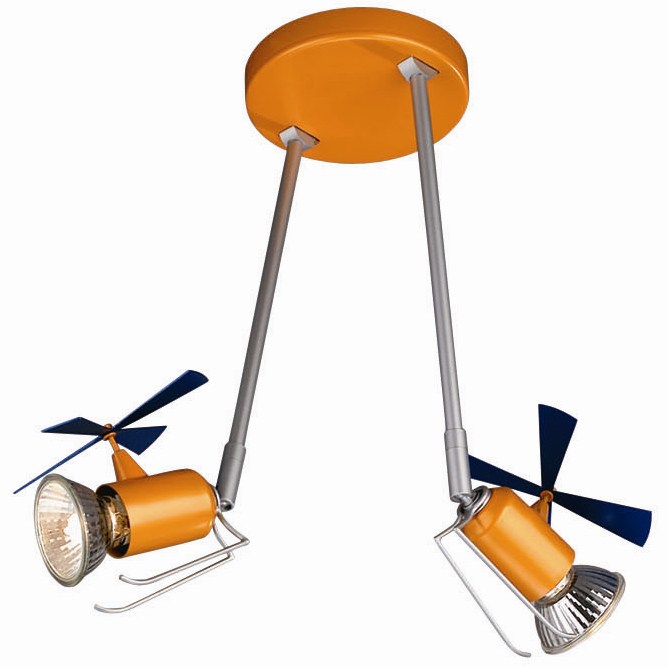 Kico Sirocco Helicopter 2 Light GU10 Spotlight Ceiling Light