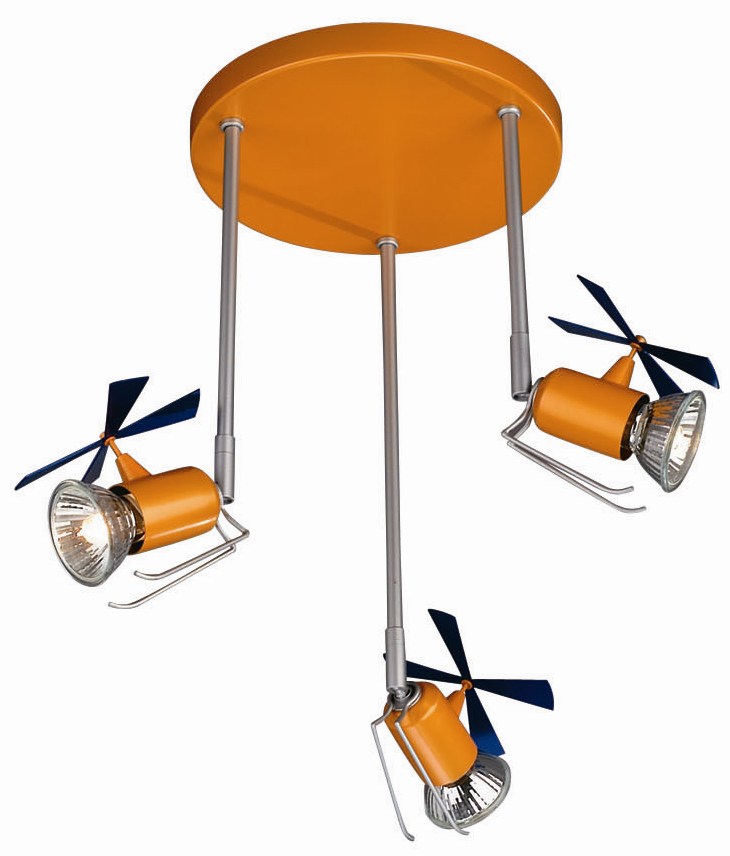 Kico Sirocco Helicopter 3 Light GU10 Spotlight Ceiling Light