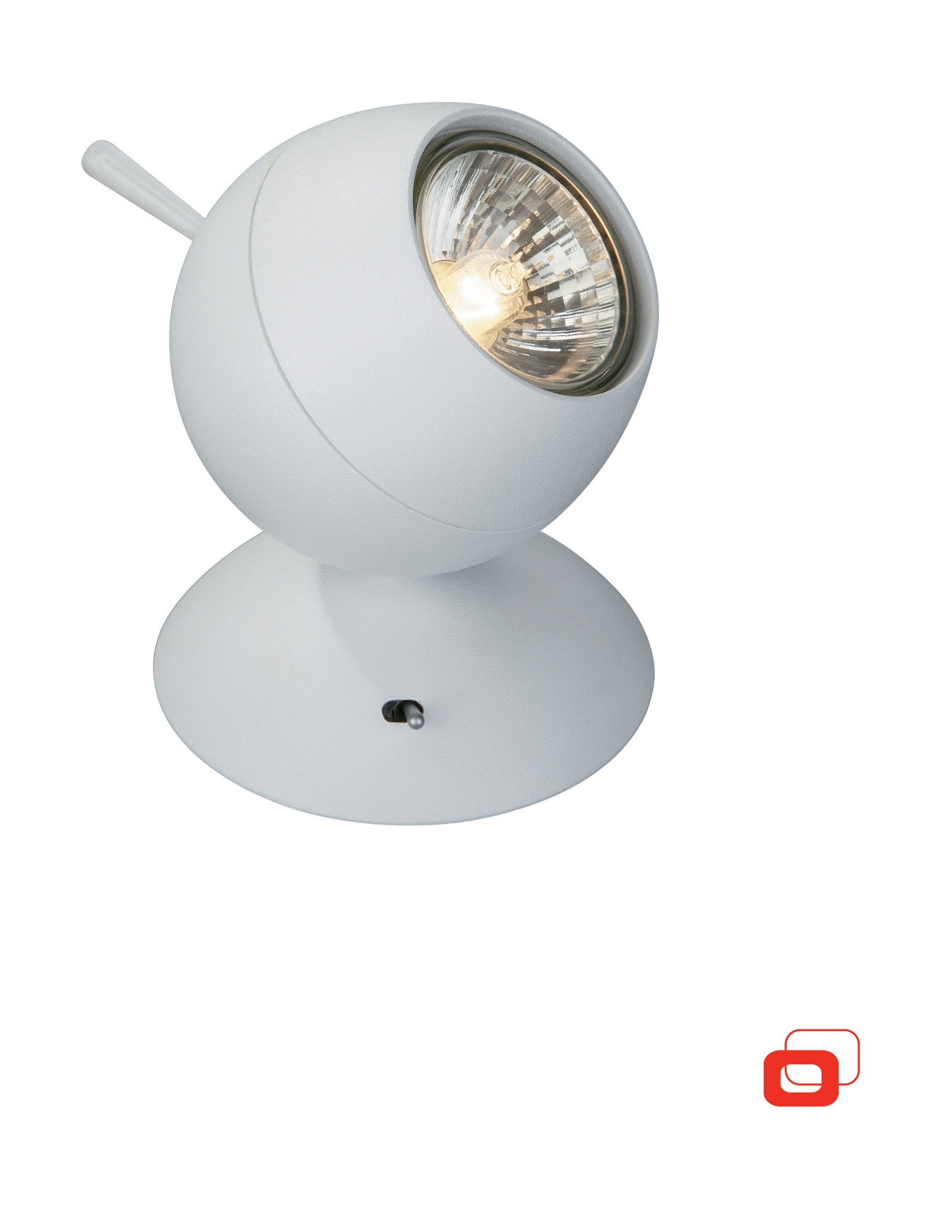 Lily Table Lamp. 1 Light GU10, White