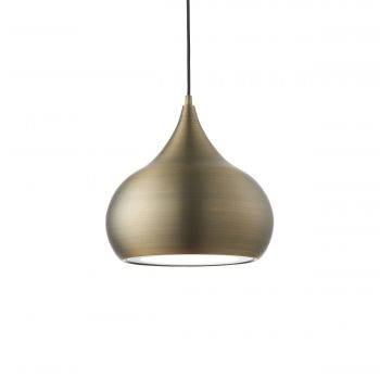 Brosnan 1 Light 18W Integrated LED, 4000K 1480lm Soft Matt Antique Brass Adjustable Single Pendant