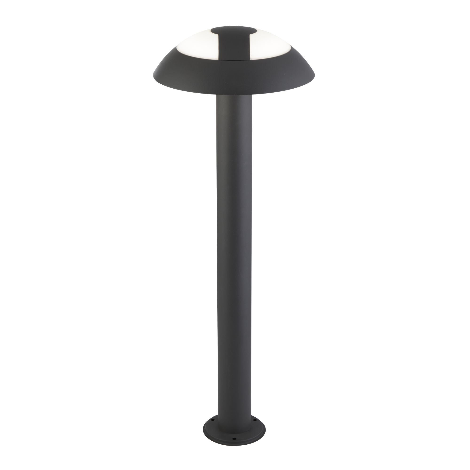 Mushroom Single LED Outdoor 730mm IP44 Pedestal Dark Grey Finish