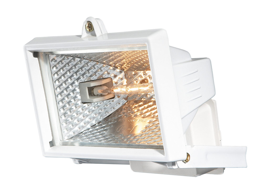Faro 1 Light White R7S 150W Max Halogen Outdoor IP44 Floodlight Wall Lamp