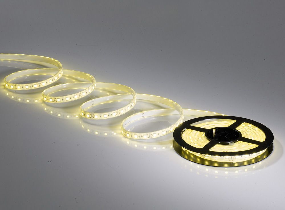 5m Warm White SMD5050 60 LED/m 10mm 14.4W/m (IP65)