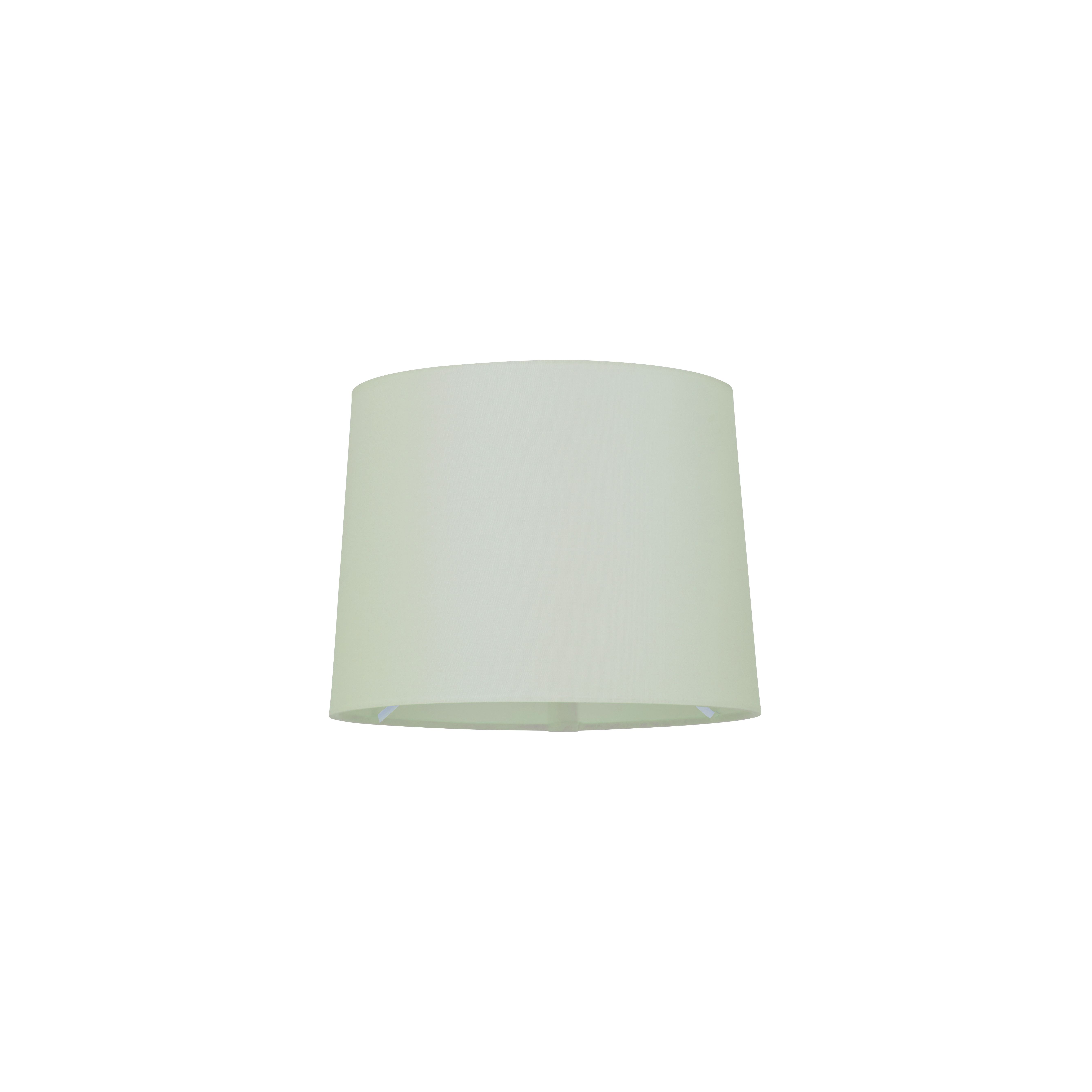 Cylinder 8 Inch Drum Shade In Taupe Cotton Fabric With Rolled Edge