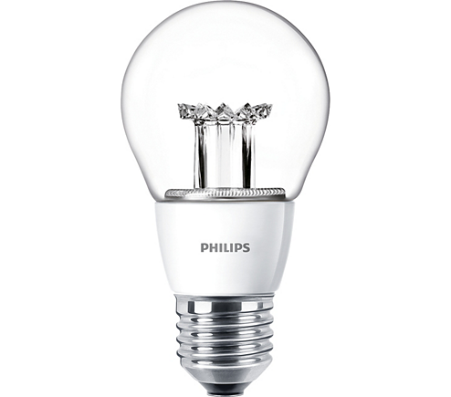 Philips Classic LED GLS E27 Dimmable 6W Warm White 2700K, 470lm, Clear Finish