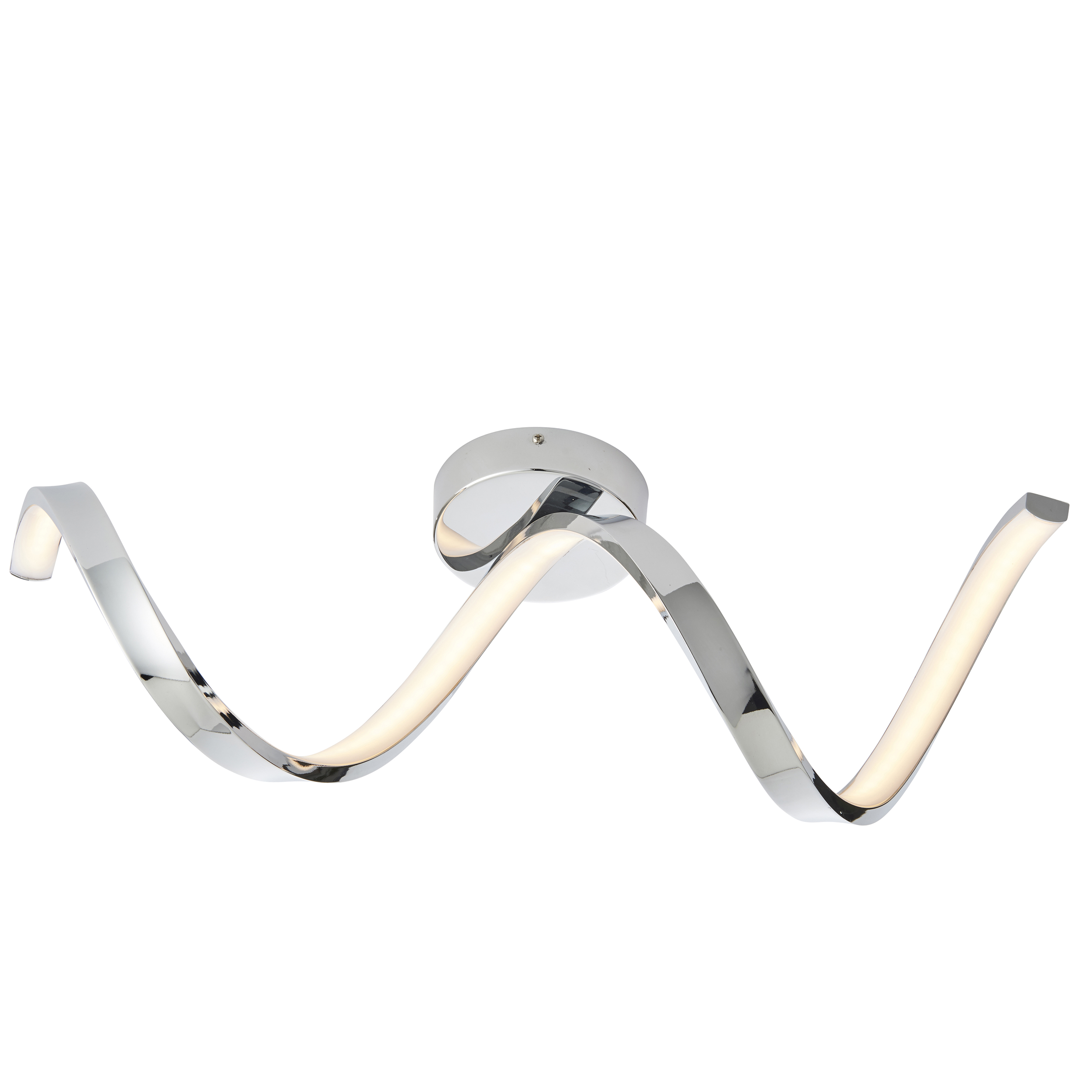 Astral 1 Light Chrome 16.5W 440lm 3000K Warm White LED Integrated Bathroom IP44 Semi Flush Fitting