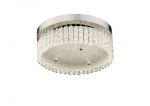 Aiden 30cm Small Round Flush Ceiling 18W 1600lm LED 4200K Polished Chrome/Glass, 3yrs Warranty