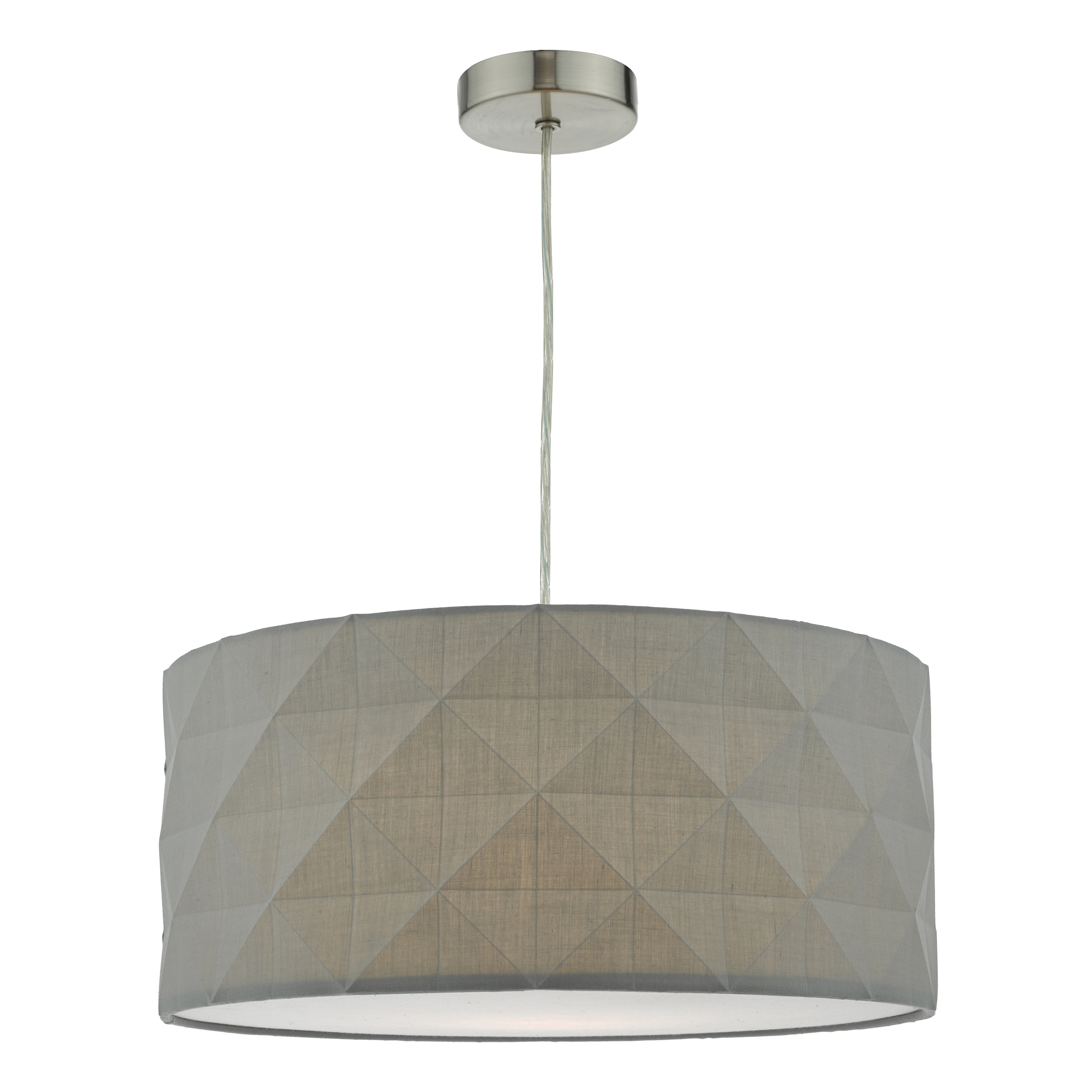 Acuarela E27 Non Electric Leyenda Cotton Armario Shade With Diamond Pattern Design & Complete With A Removable Diffuser (Shade Only)