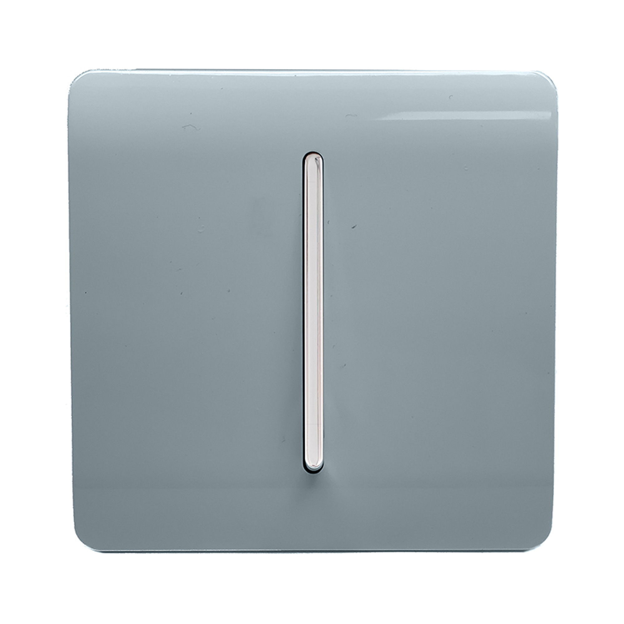 Trendi, Artistic Modern 1 Gang 3 Way Intermediate Cool Grey Finish, BRITISH MADE, (25mm Back Box Required), 10yrs Warranty