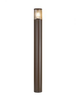 Bizet 90cm Post Lamp 1 x E27, IP54, Matt Brown/Smoked, 2yrs Warranty