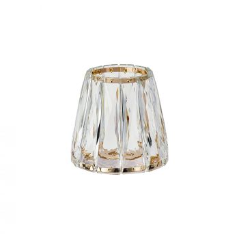 Calida 12.5x11.5cm, 27mm Frame Hole Shade (A), French Gold Clear Crystal