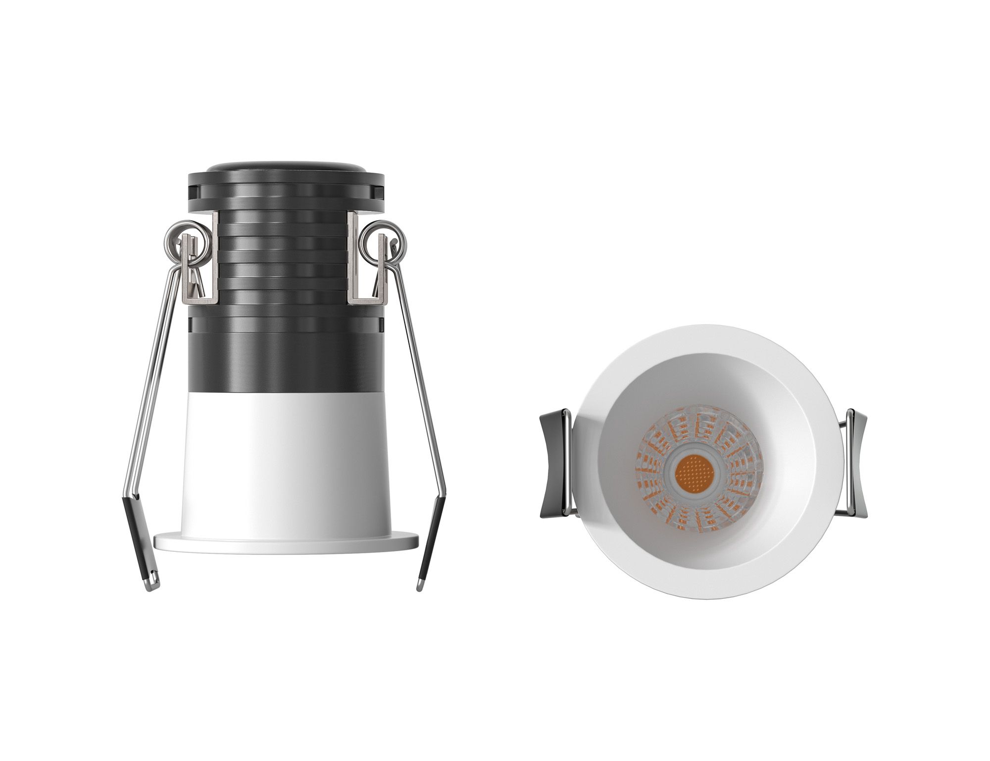Cane 4cm Spotlight, 3W LED, 4000K, 220lm, White, Cut Out: 36mm, Driver Included, 3yrs Warranty