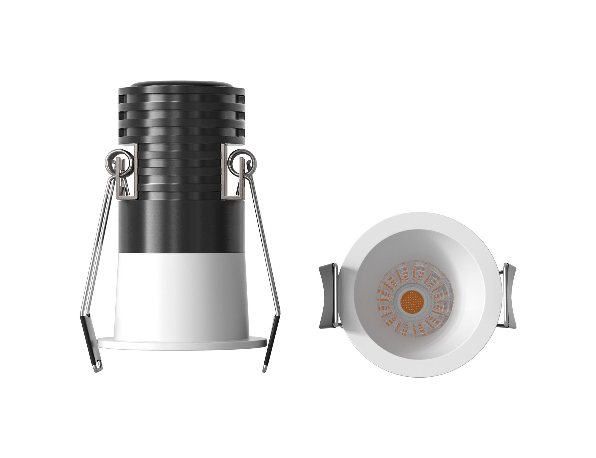 Cane 6cm Spotlight, 7W LED, 4000K, 605lm, White, Cut Out: 54mm, Driver Included, 3yrs Warranty