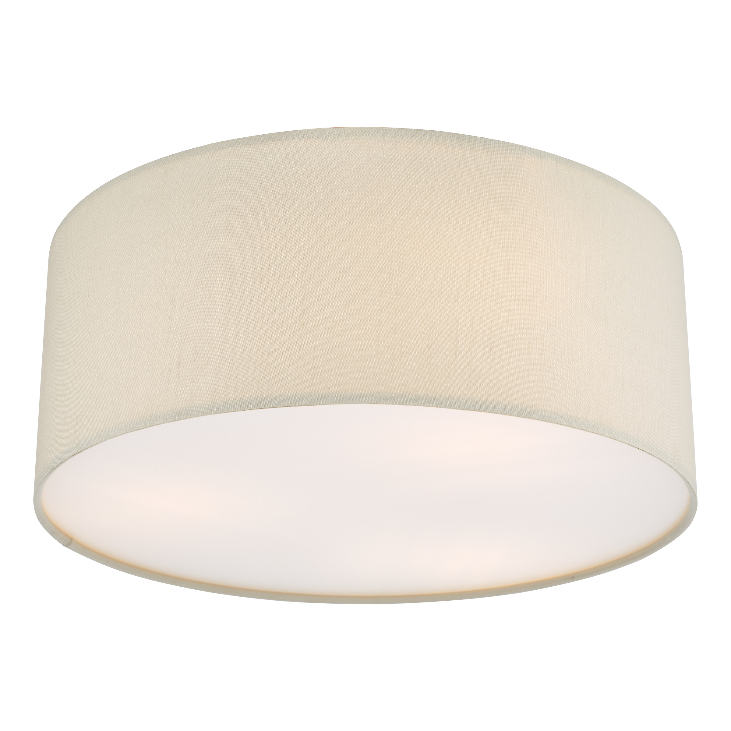 Cielo 3 Light E27 Taupe Flush Ceiling Light With Diffuser 40cm