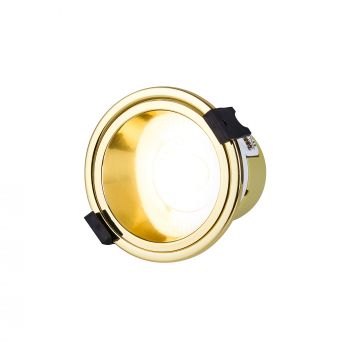 Mila, 5/8W, Triac Dimmable 4CCT LED Fire Rated Downlight, Gold Inner, Cut Out: 70mm, 800lm, 60° Deg, IP65, 5yrs Warranty