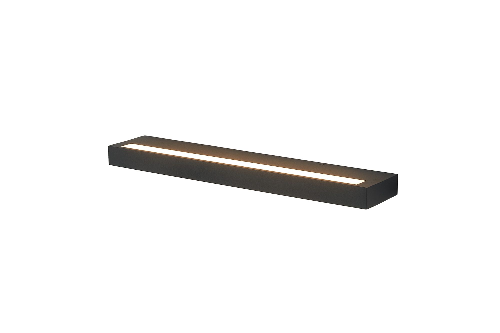 Conil 52cm Linear Wall Light Shelf, 40W LED, CCT Switchable 2700/3200/4000K, 3100lm, Black, 3yrs Warranty