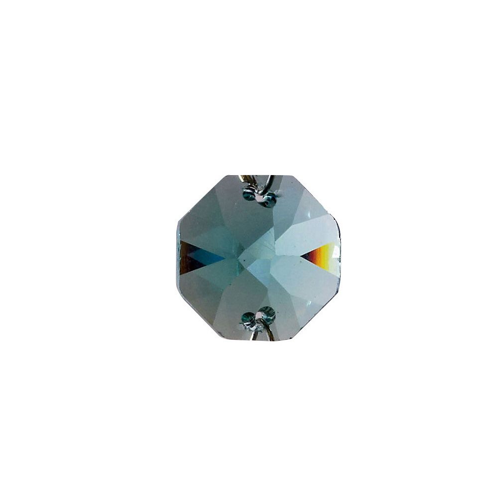 Crystal Octagon Turquoise 14mm, No Ring Or Pin Included