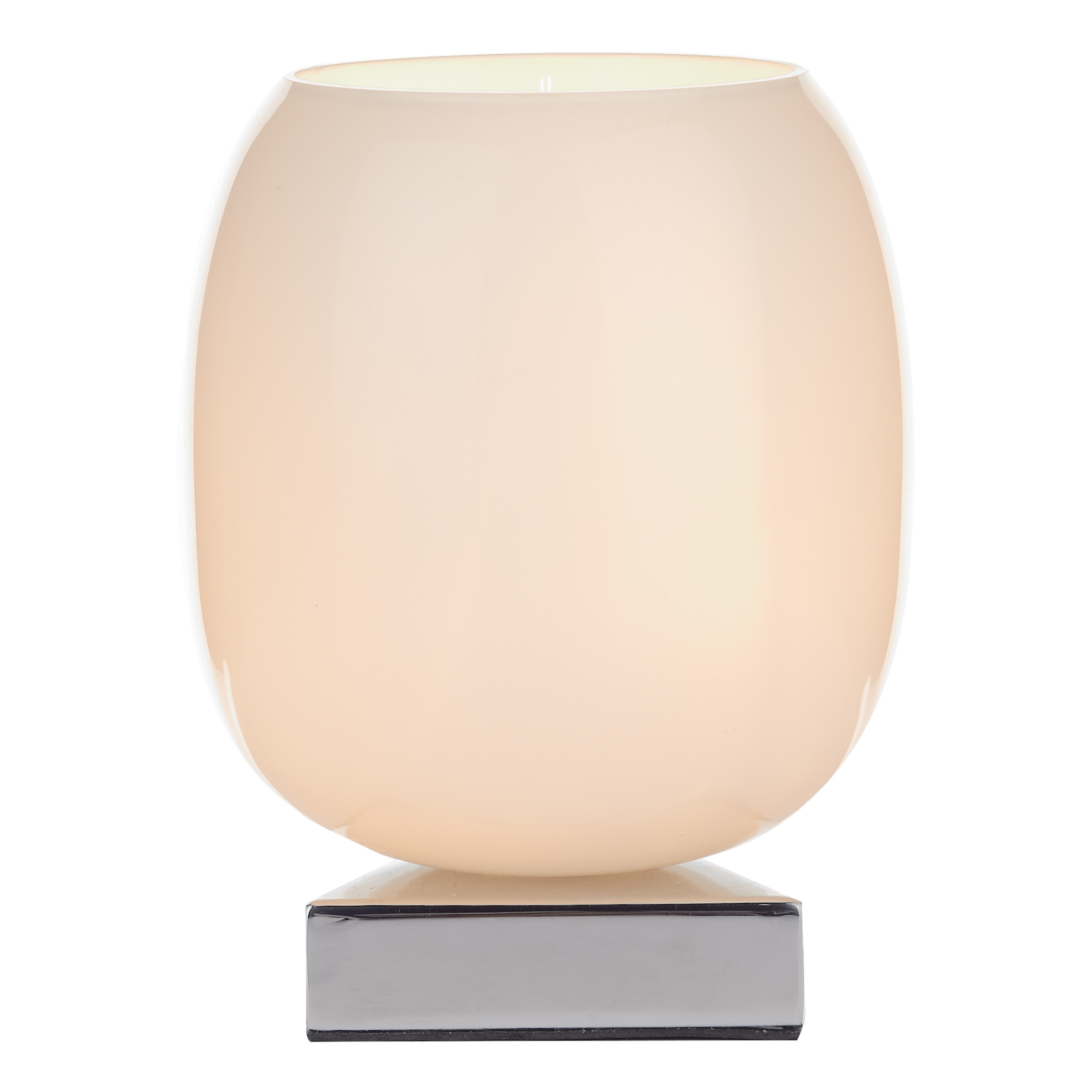 Pleni 1 Light G9 Polished Chrome 3 Stage Touch Table Lamp With Pulque Glass Shade