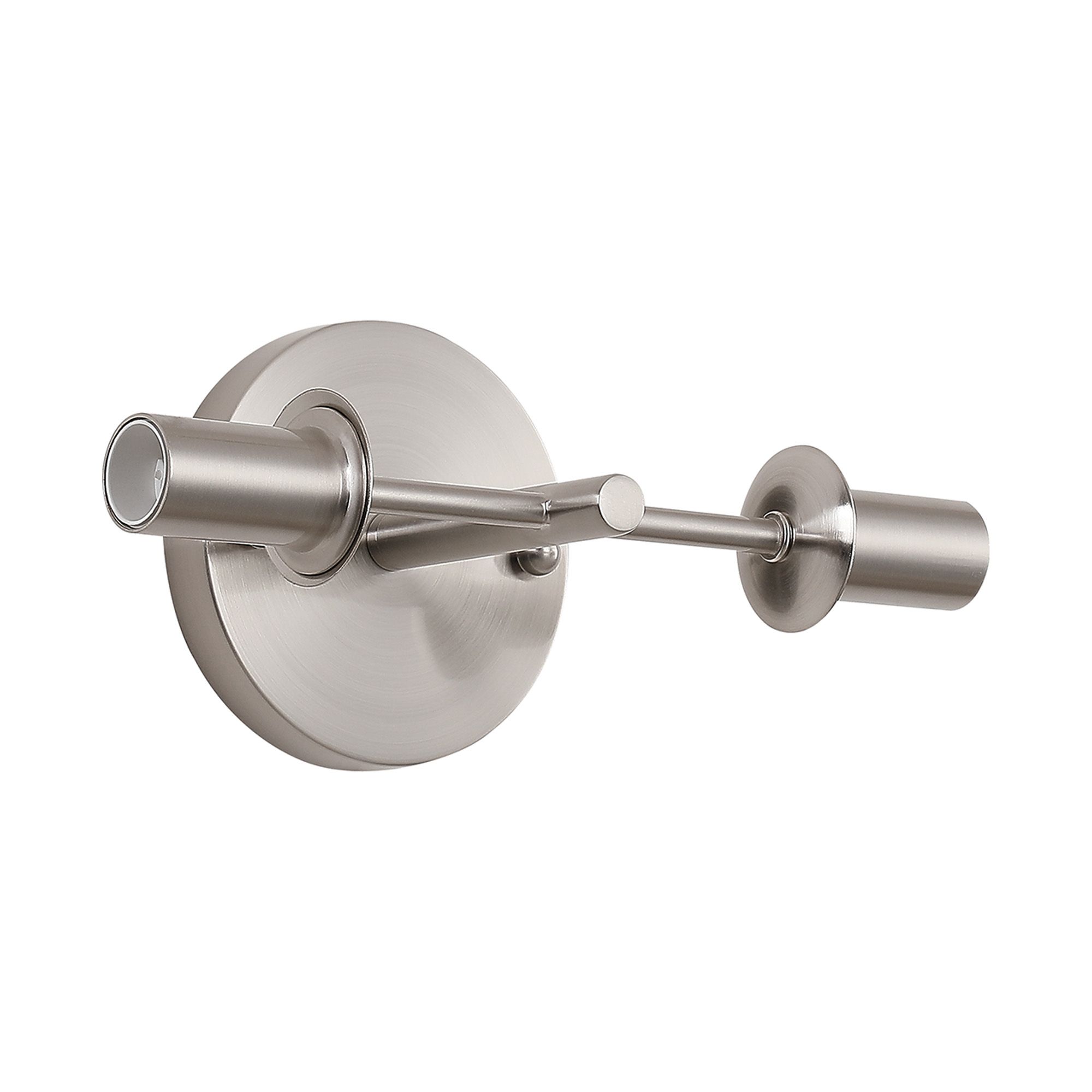 Edia Satin Nickel 2 Light E14 Wall/Ceiling Light (FRAME ONLY), Suitable For A Vast Selection Of Glass Shades