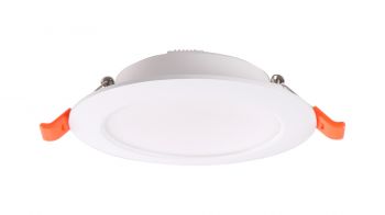 Eilat Recessed Spotlight, 6W LED, 2700/3200/4000K CCT, 570lm, White, Cut Out 93-100mm, Driver Included, 3yrs Warranty