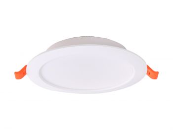 Eilat Recessed Spotlight, 9W LED, 2700/3000/4000K CCT, 900lm, White, Cut Out 115-125mm, Driver Included, 3yrs Warranty