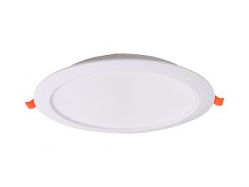Eilat Recessed Spotlight, 18W LED, 2700/3000/4000K CCT, 1800lm, White, Cut Out 190-210mm, Driver Included, 3yrs Warranty