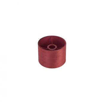 Essen Round, 18x13.5cm Shade, Oxblood Velvet With Oxblood TC Lining & Oxblood Finish Carrier