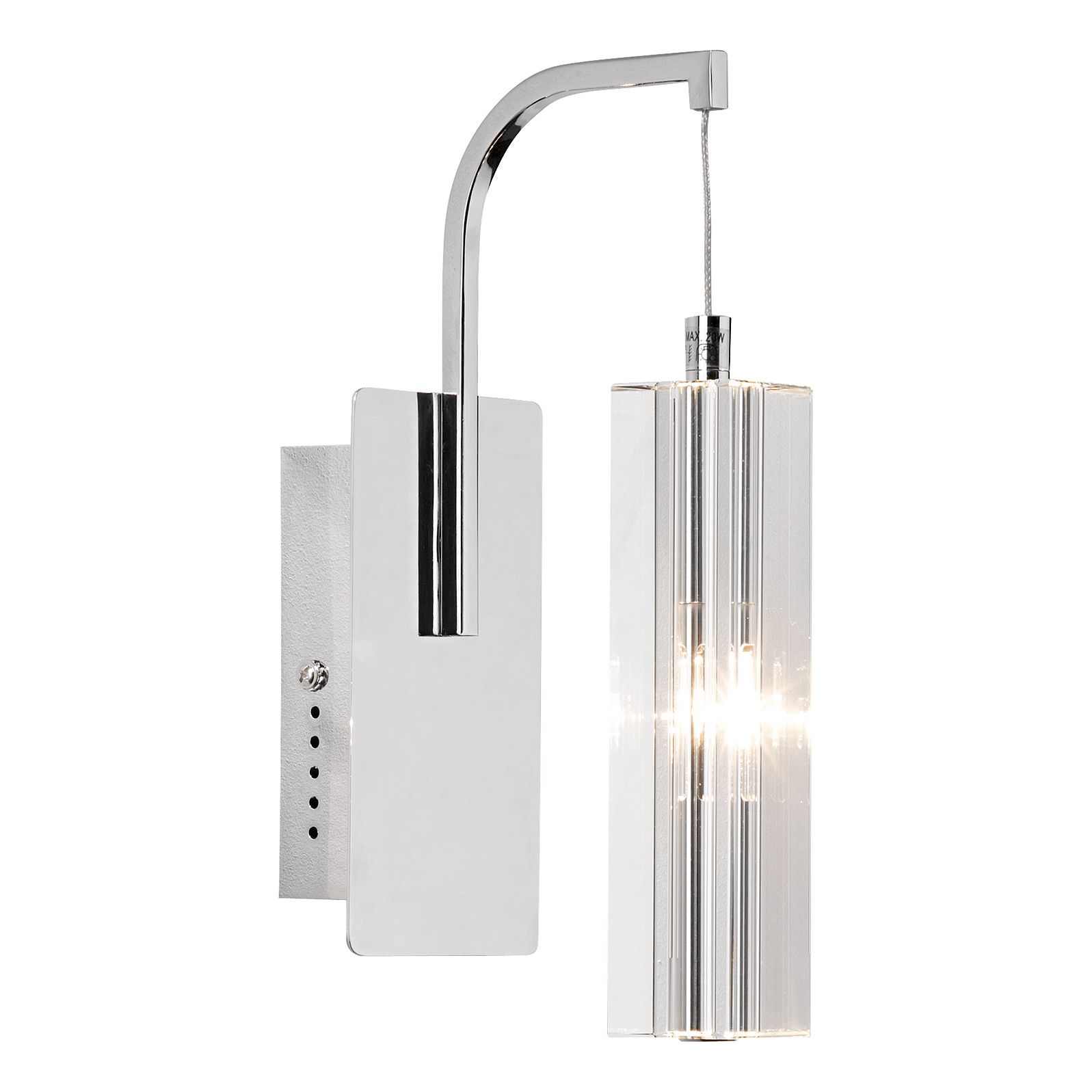 Llovizna Single LED Wall Light Crystal/Polished Chrome Finish