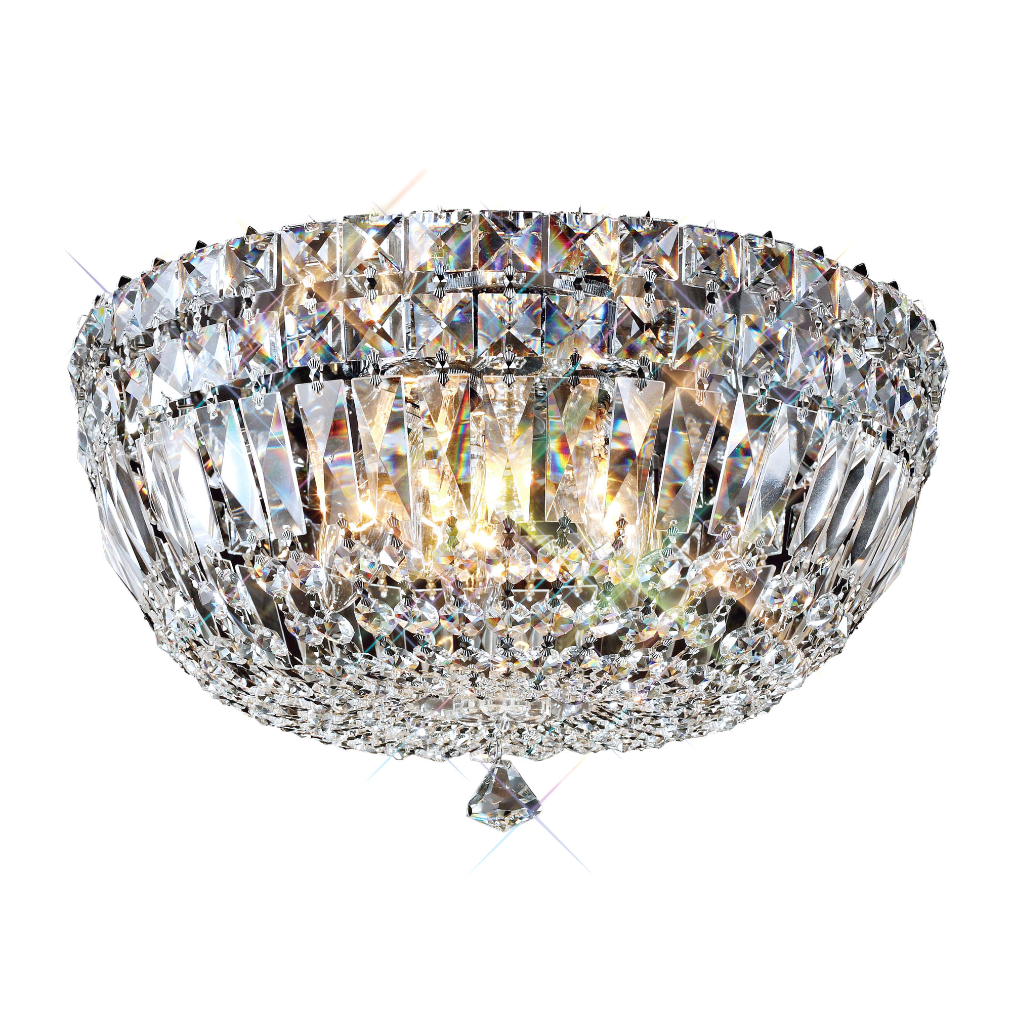 Georgina 25cm Flush Ceiling 3 Light G9 Polished Chrome/Crystal
