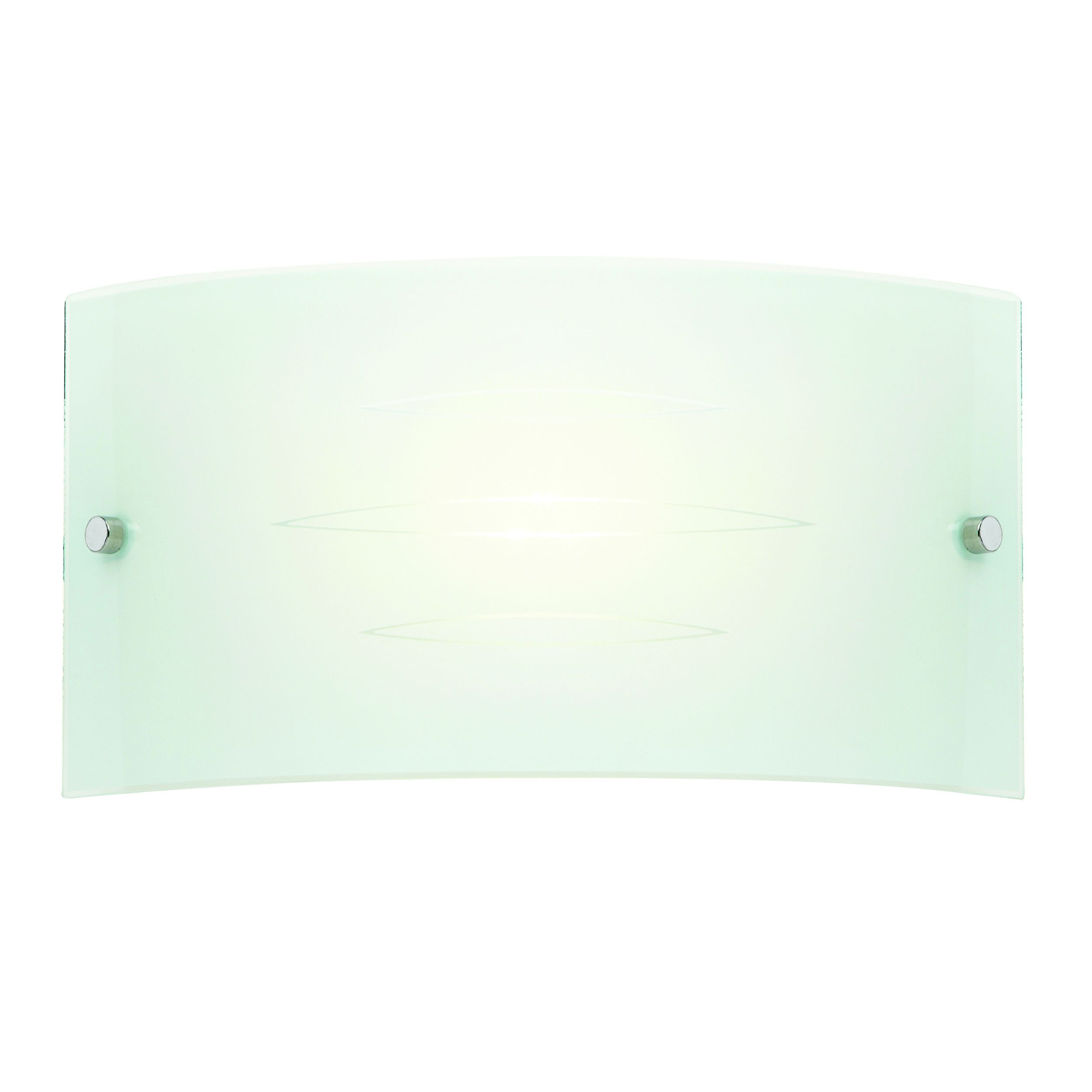 ENDON-HADLEY-1WBWH Hadley Single Wall Light White Glass/Satin Chrome Finish