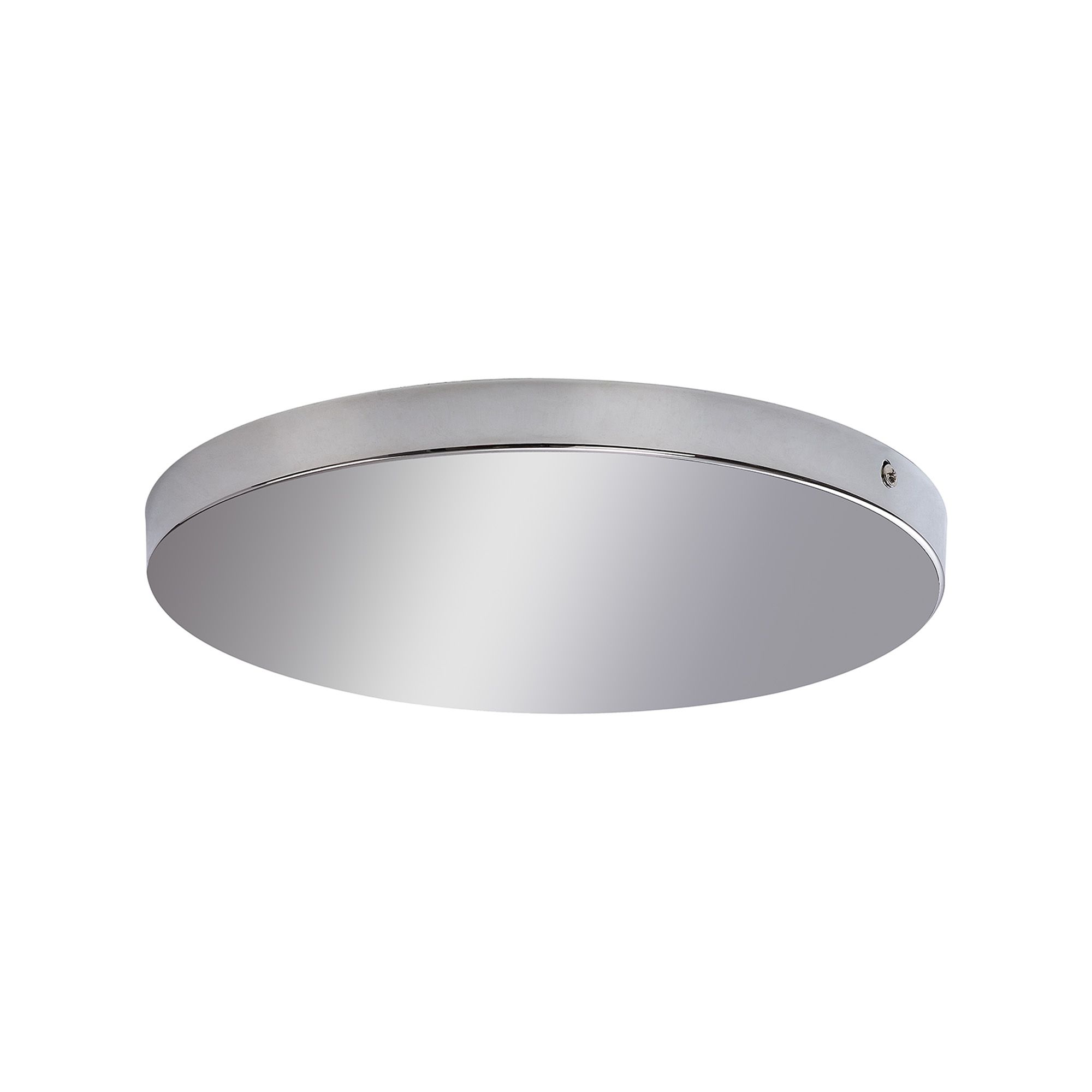 Hayes No Hole 28cm Round Ceiling Plate Polished Chrome Stainless Steel
